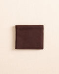 The front view of the Il Bisonte Classic Bifold Wallet at Southern Tide - Coffee