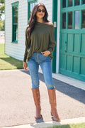 In No Hurry Olive Oversized Knit Tunic