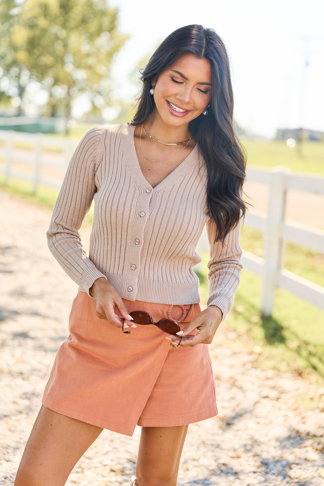In The Mix Rust Ring Detail Skort