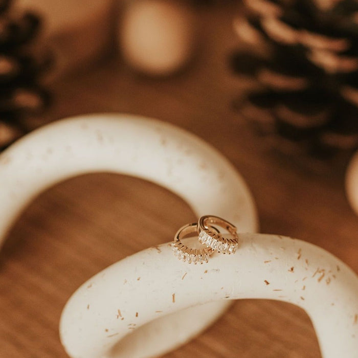 Ivy Diamond Hoop Earrings