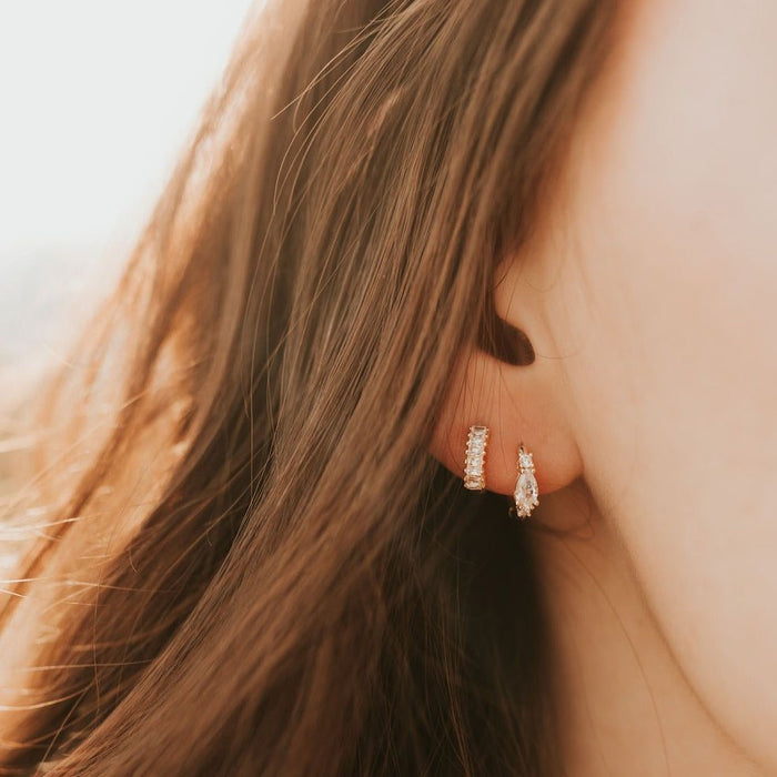 Ivy Diamond Hoop Earrings
