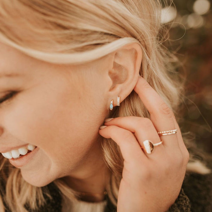 Ivy Diamond Hoop Earrings