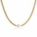 Izzy Pearl Gold Choker Necklace