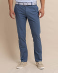 The front view of the Southern Tide Jack Performance Pant Dark Seas by Southern Tide - Dark Seas