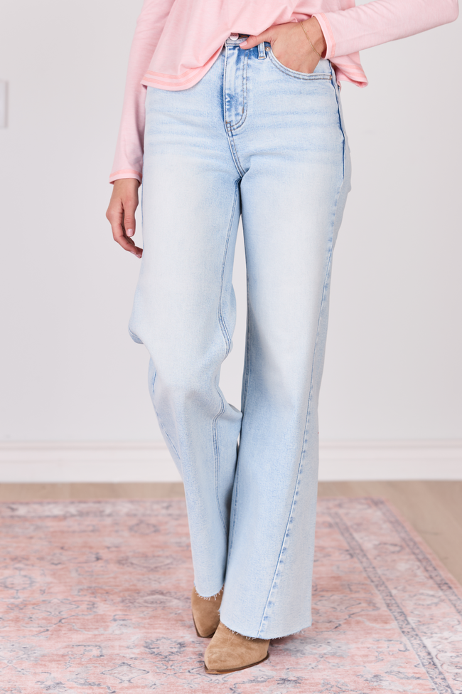 Jayda Bleached Wash Boyfriend Jeans
