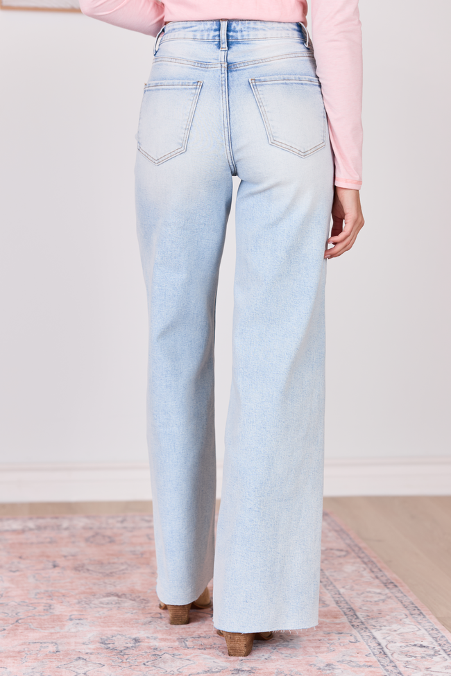 Jayda Bleached Wash Boyfriend Jeans