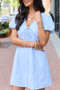 Jessica Blue Daisy Dress FINAL SALE