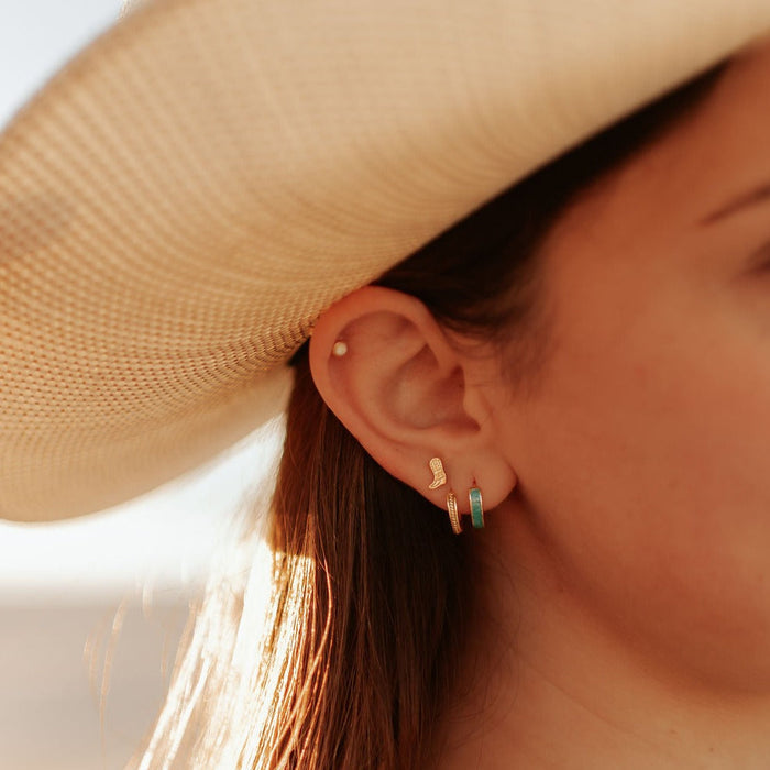 Jolene Braided Rope Hoop Earrings