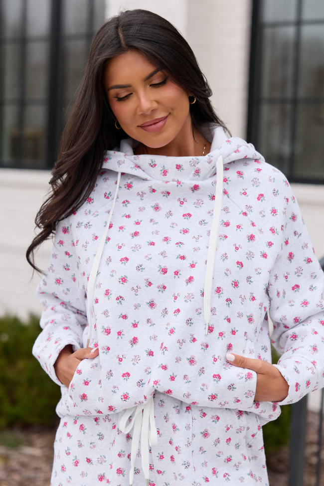 Jolie Pink Floral Hoodie FINAL SALE