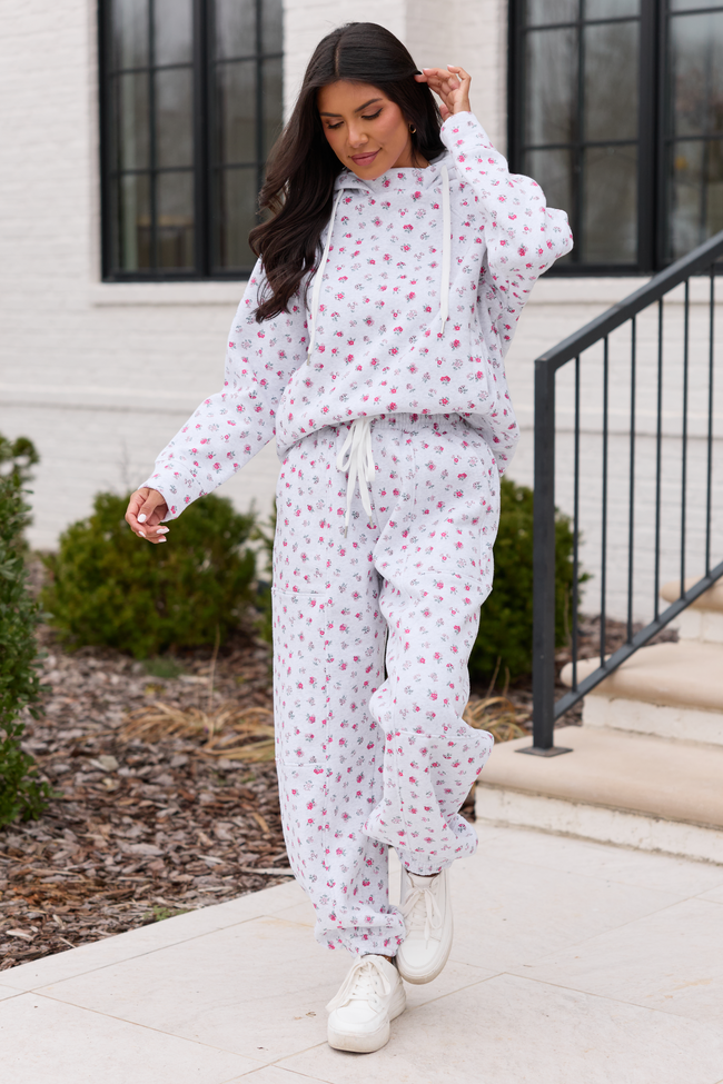 Jolie Pink Floral Hoodie FINAL SALE