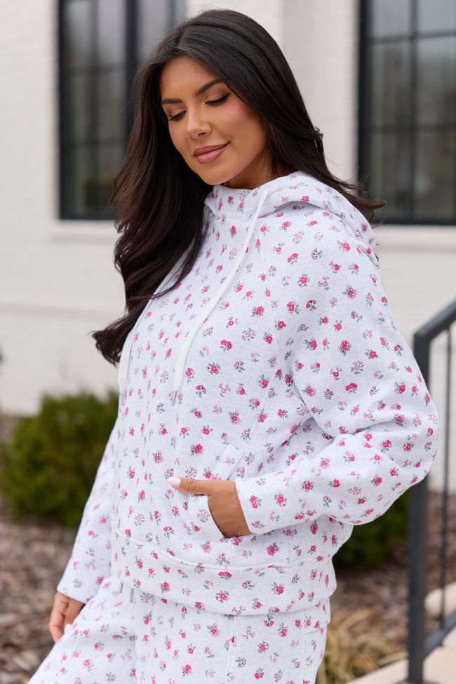 Jolie Pink Floral Hoodie FINAL SALE