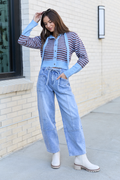 Juno Mid Rise Barrel Jeans FINAL SALE