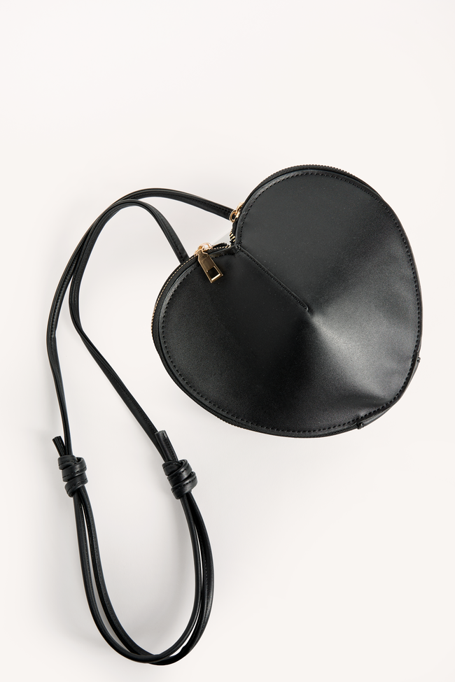 Kelsey Black Heart Handbag FINAL SALE