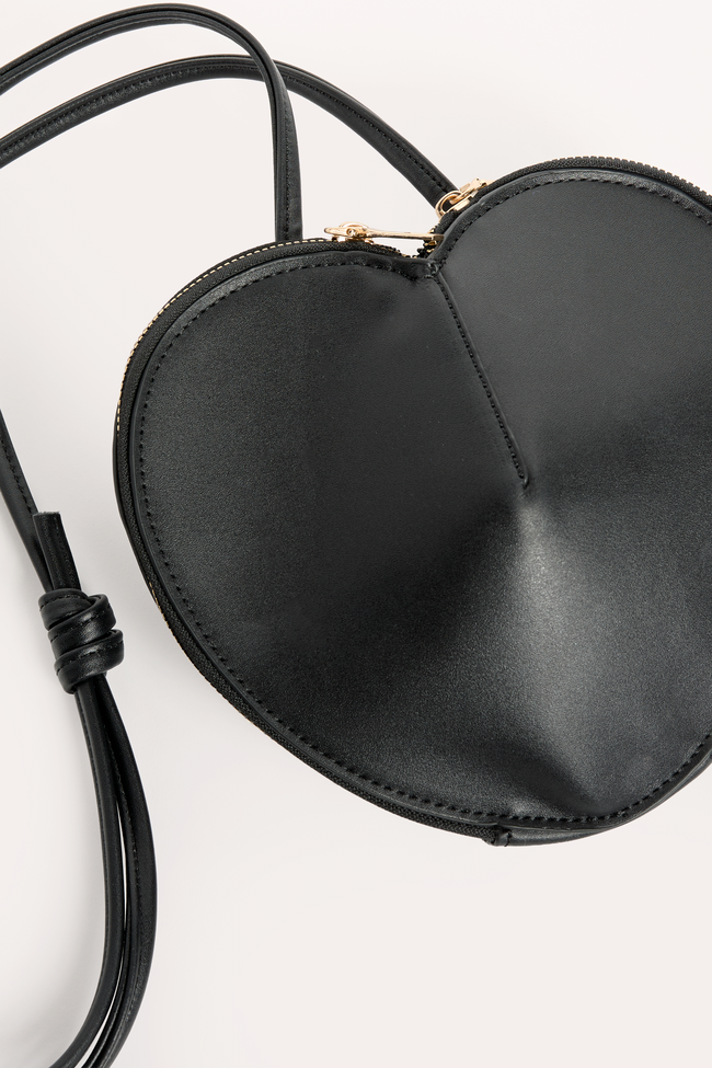 Kelsey Black Heart Handbag FINAL SALE