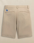 The back view of the Southern Tide Kentucky Wildcats Birdie 8" Coastal Breeze® Performance Short by Southern Tide - Sandstone Khaki