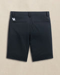 The back view of the Southern Tide Kentucky Wildcats brrr°®-die 8" Performance Short by Southern Tide - Caviar Black