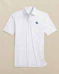 The front view of the Southern Tide Kentucky Wildcats Driver Gameplay Polo by Southern Tide - Classic White