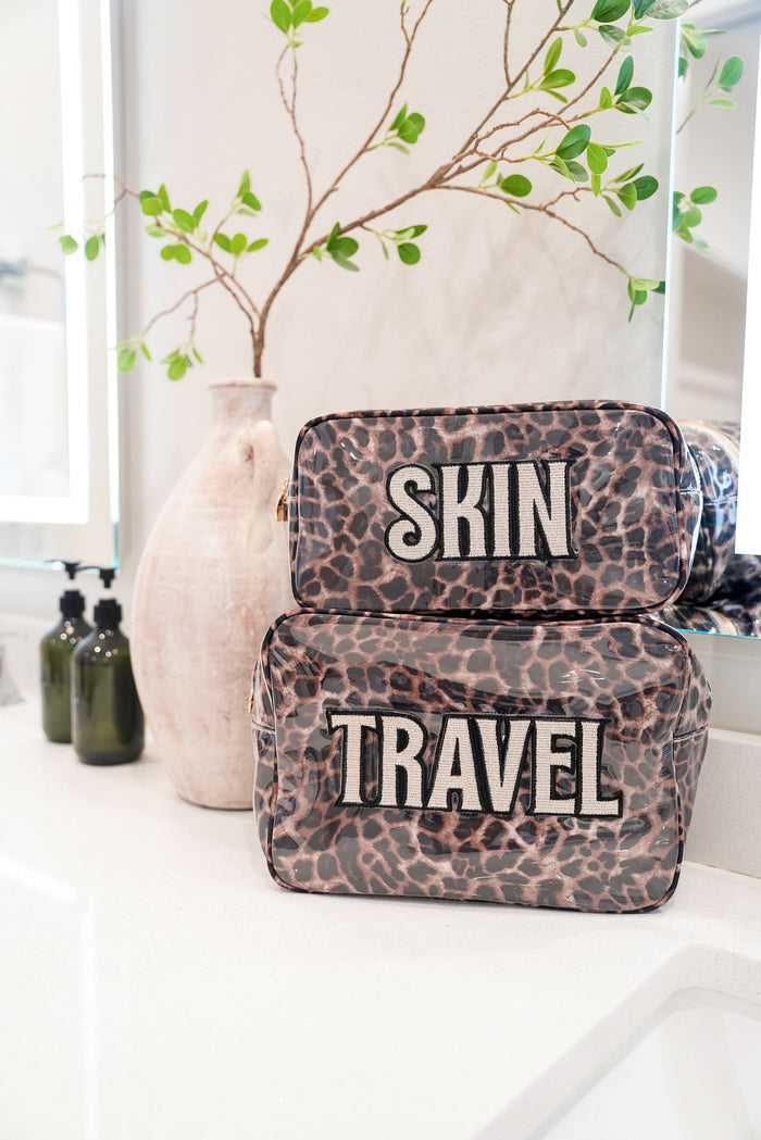 KenzKustomz Leopard Clear Coat XL Bag - Travel *PREORDER