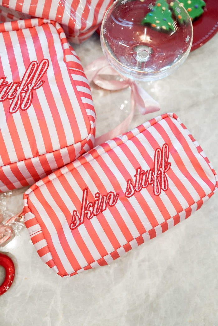 KenzKustomz Pink & Red Stripes Large Bag - Skin Stuff