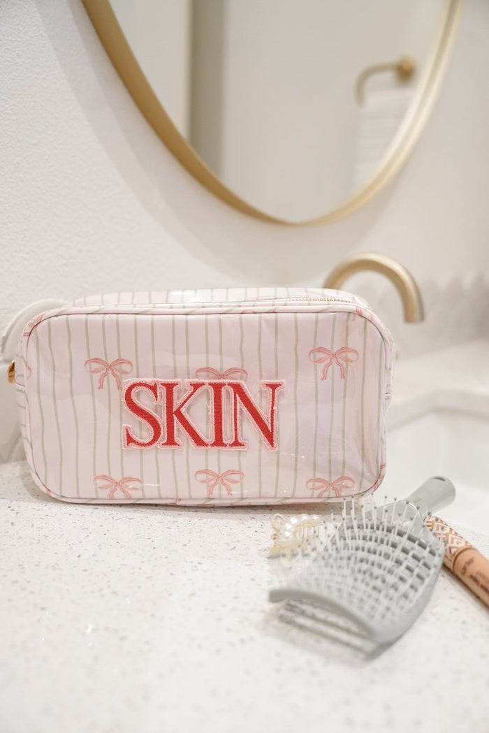 KenzKustomz Pink Ribbons Clear Coat Large Bag - Skin