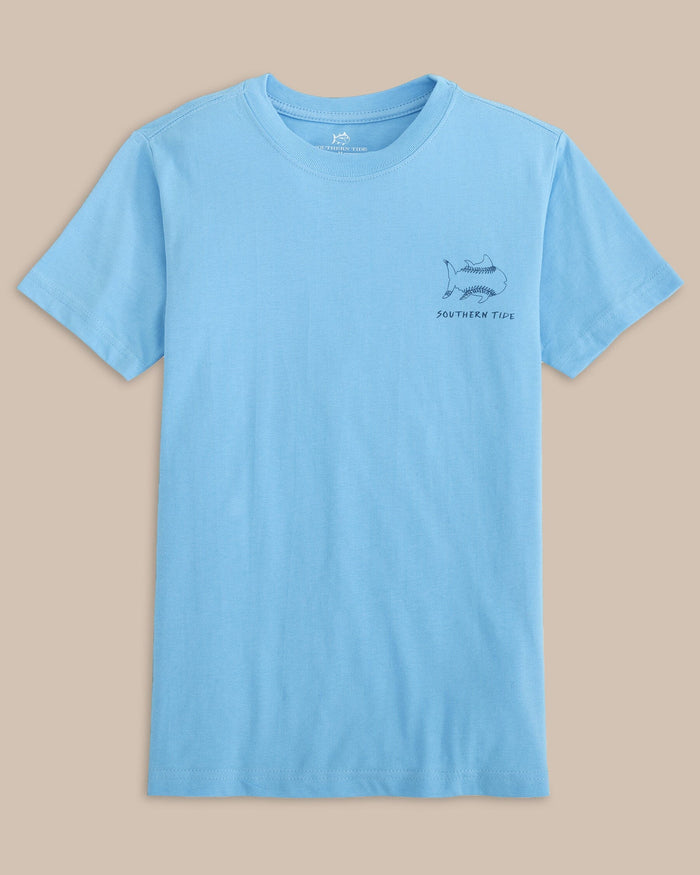 The front view of the Southern Tide Kids Sketched Baseball Short Sleeve T-Shirt by Southern Tide - Ocean Channel