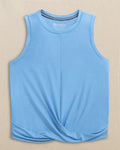 The front view of the Southern Tide Lacy Coastal Breeze® Active Twist Tank by Southern Tide - Ocean Channel