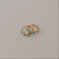 Lainey Turquoise Hoop Earrings