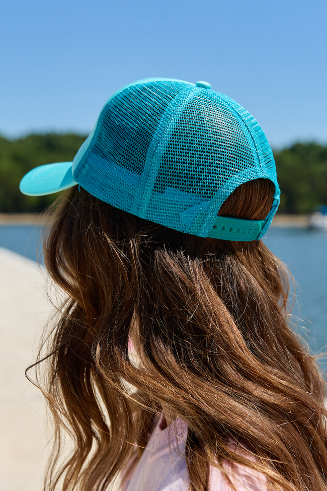 Lake Babe Blue Trucker Hat FINAL SALE