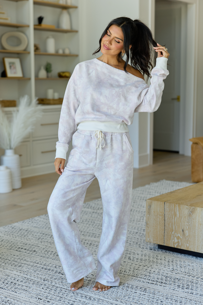 Learn As You Go Camo Off The Shoulder Fleece Sweatshirt