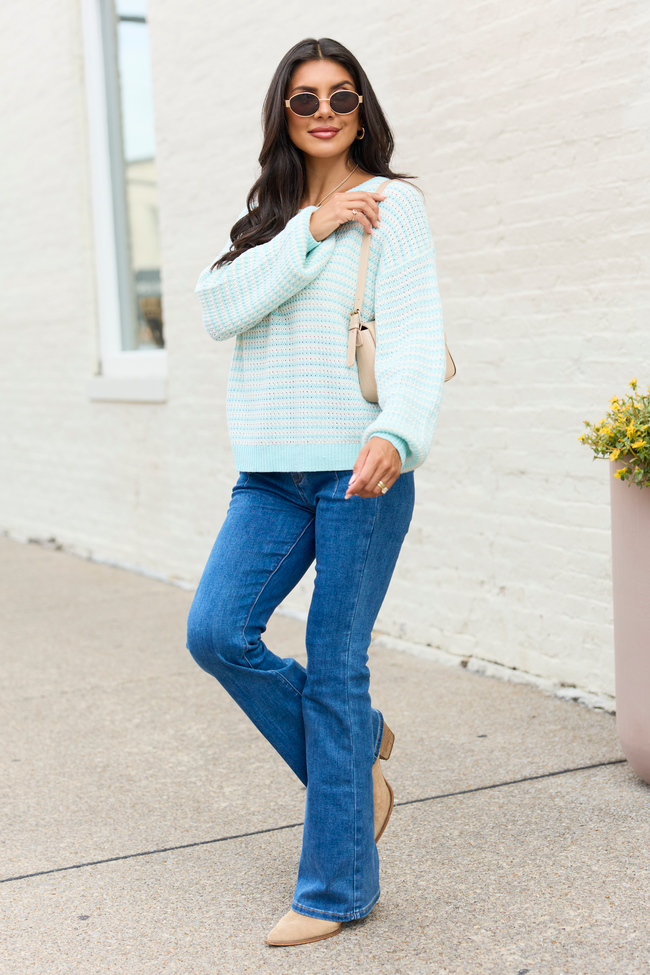 Lennon Light Mint Sweater
