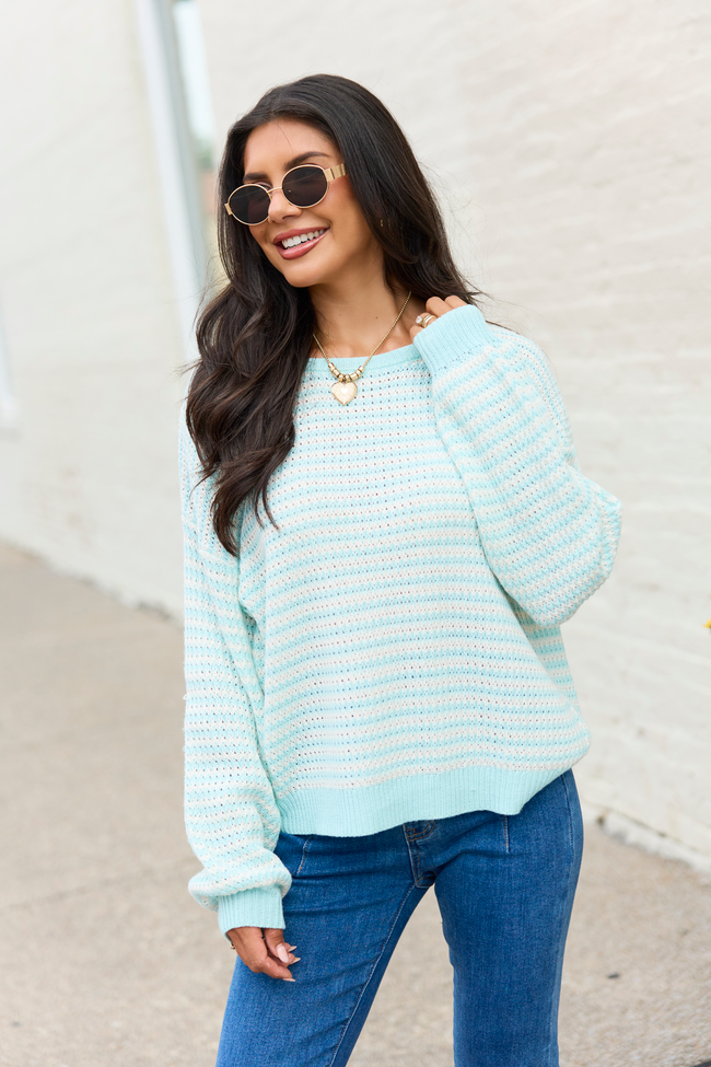 Lennon Light Mint Sweater
