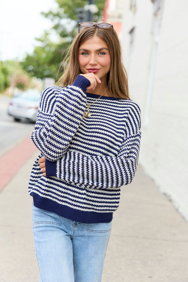 Lennon Navy Sweater
