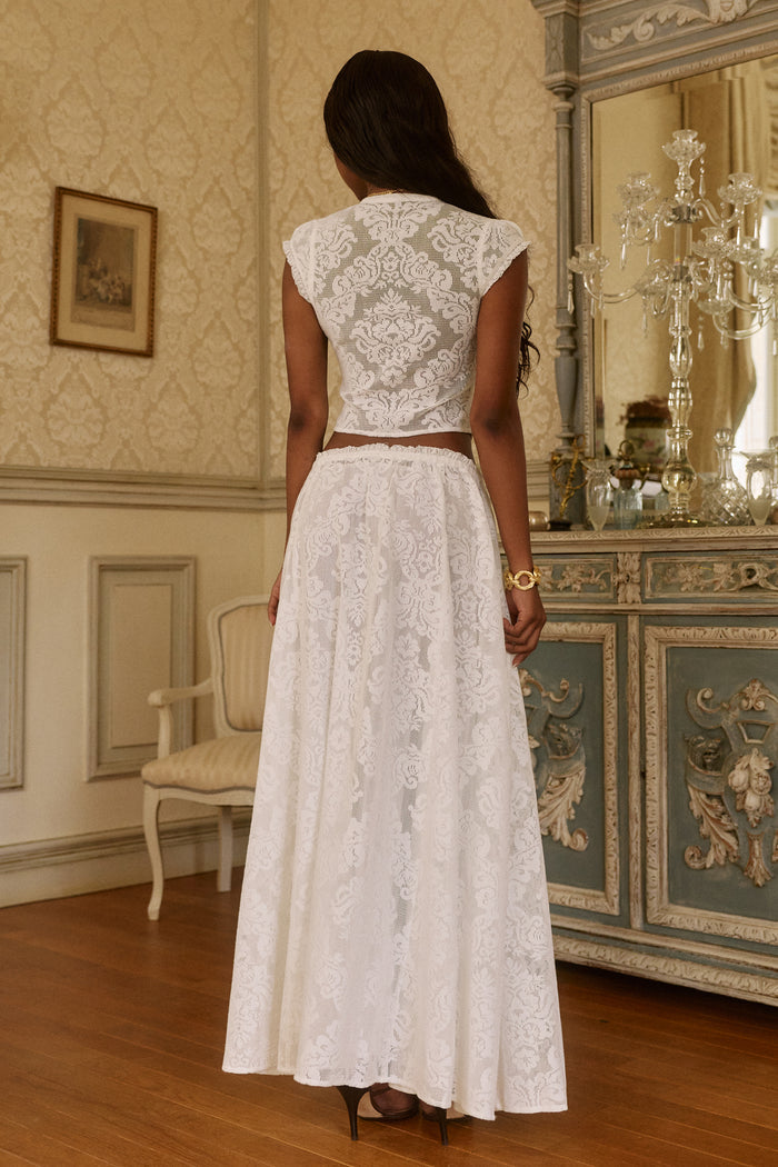 Liora Maxi Skirt in Lumiere