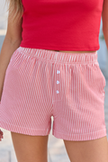 Living My Truth Red Striped Boxer Shorts SALE