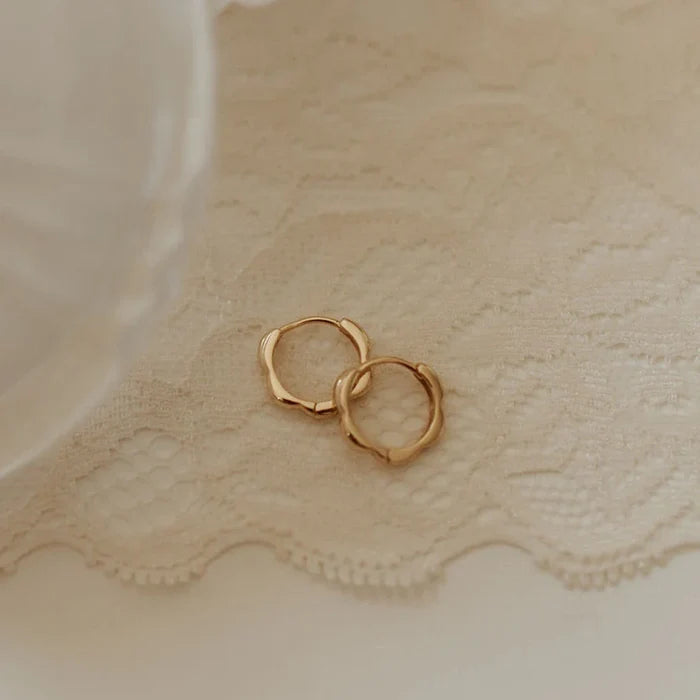 Lola Floral Hoop Earrings