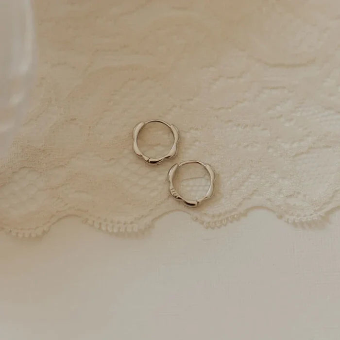 Lola Floral Hoop Earrings