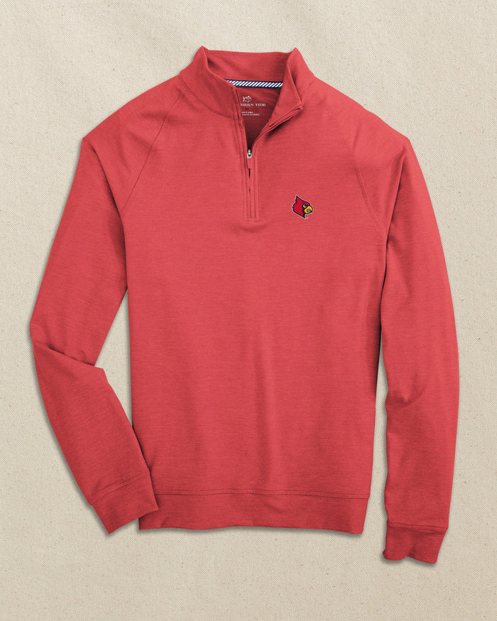 Louisville Cardinals Cruiser Quarter Zip C_Outerwear Southern Tide