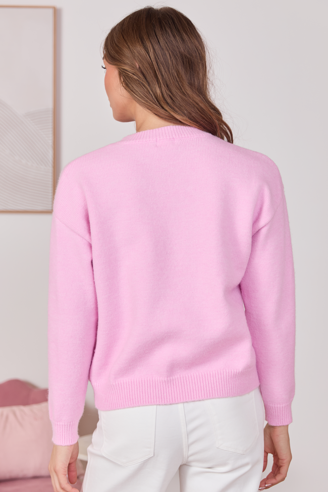 Lover Pink Crewneck Sweater FINAL SALE