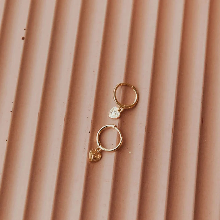 Lovestruck Heart Hoop Earrings
