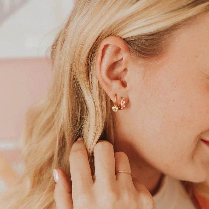 Lovestruck Heart Hoop Earrings