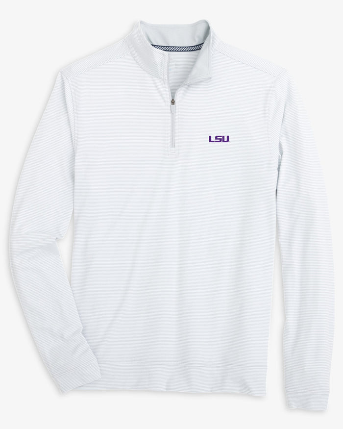 LSU Tigers Cruiser Micro-Stripe Heather Quarter Zip