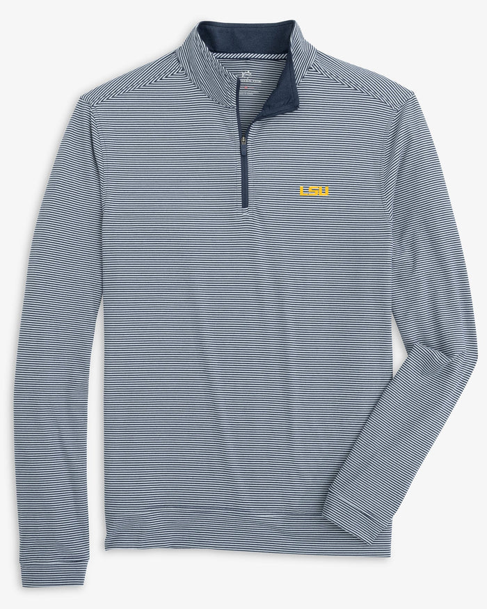 LSU Tigers Cruiser Micro-Stripe Heather Quarter Zip