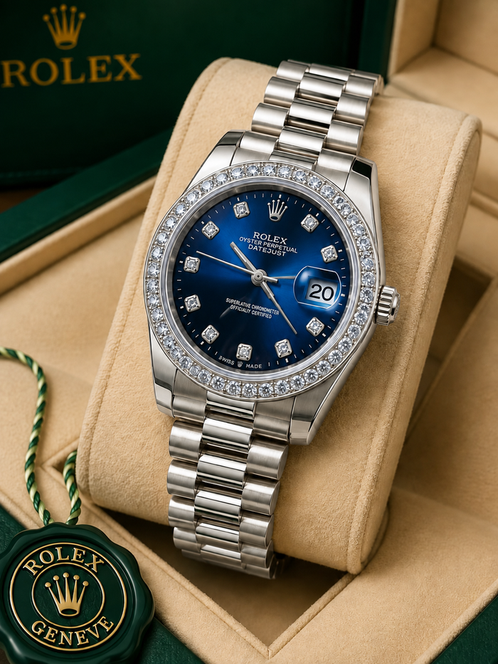 Luxury Automatic  Watch for Men  Master Cope – Silver  & Blue Dial Stainless Steel