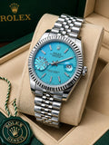 Luxury Automatic Watch for Men Master Cope – Silver & Sky Blue Dial Stainless Steel
