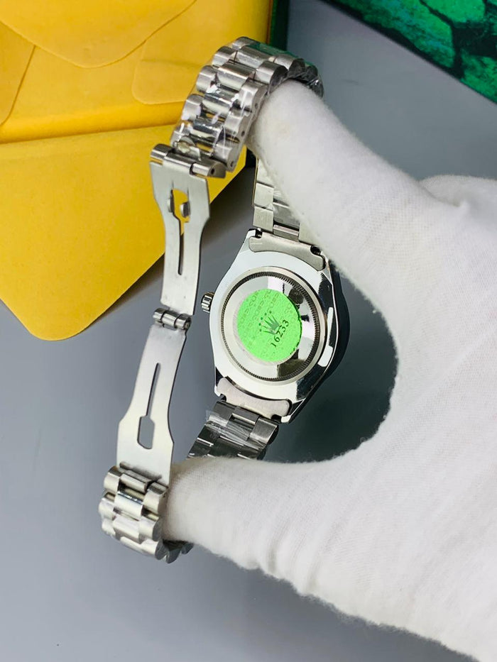 Luxury Full Silver  White dial Men's Watch | Premium Stainless Steel Wrist Watch with Date & Time Display
