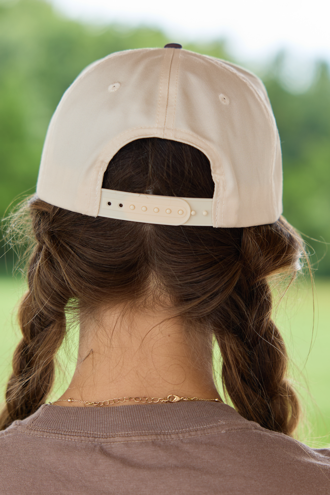 Made For Fall Days Natural/Brown Embroidered Trucker Hat
