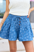 Maisyn Floral Denim Shorts FINAL SALE