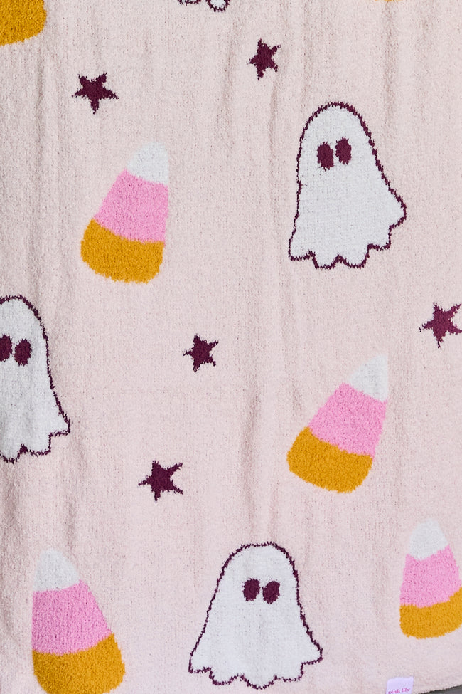 Make Me Believe Ghost & Candy Corn Blanket