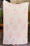 Make Me Believe Pink Pumpkin Blanket