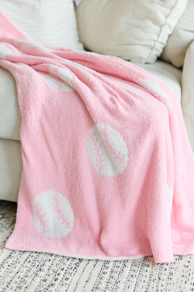 Make Me Believe Pink Softball Blanket